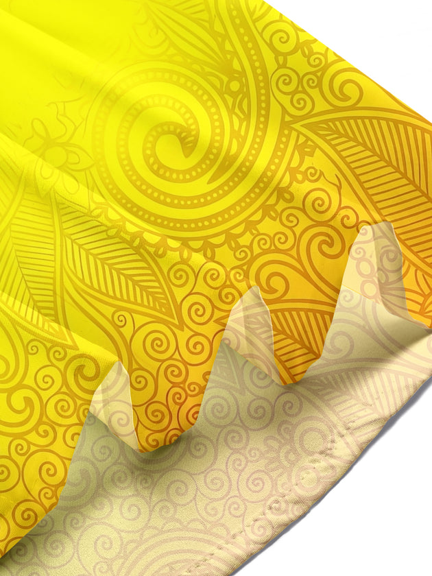 Gradient Tribal Pattern Men's Pocket Short Sleeve Shirts