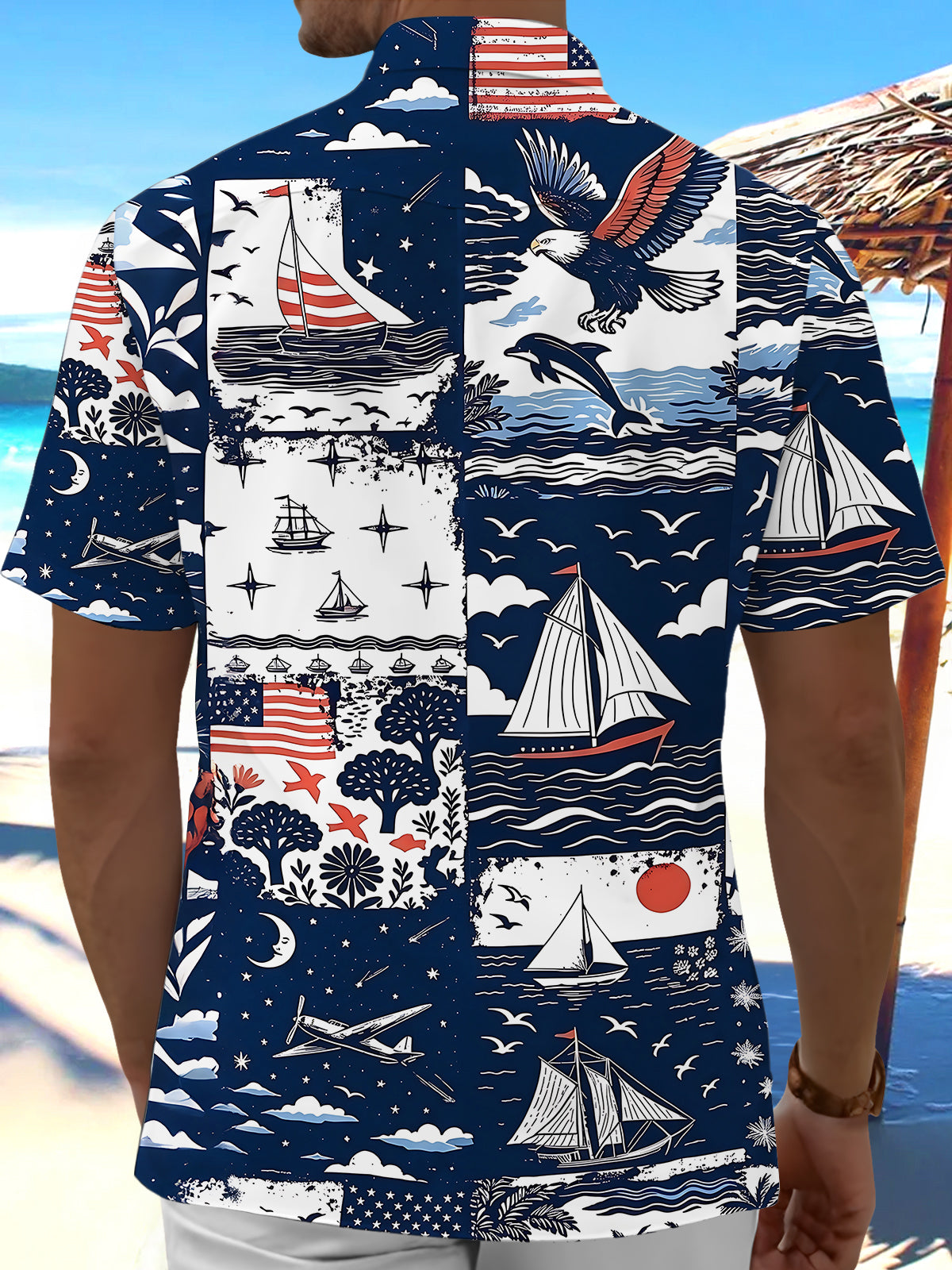 Hawaiian Men's Pocket Short Sleeve Shirts