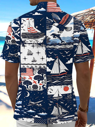 Hawaiian Men's Pocket Short Sleeve Shirts