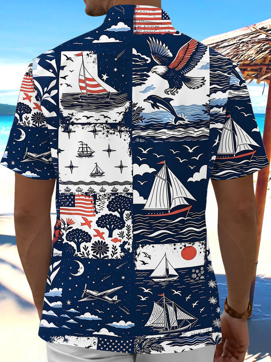 Hawaiian Men's Pocket Short Sleeve Shirts