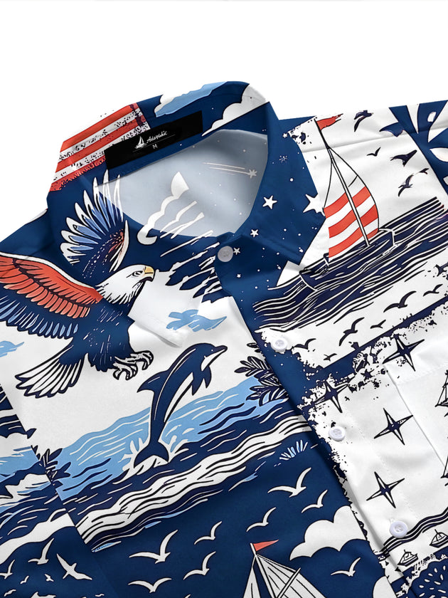 Hawaiian Men's Pocket Short Sleeve Shirts