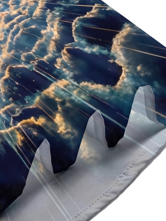 Dark Starlight Cloudscape Men's Pocket Short Sleeve Shirts