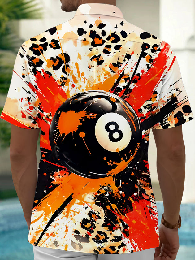 Billiards Men's Pocket Short Sleeve Shirts