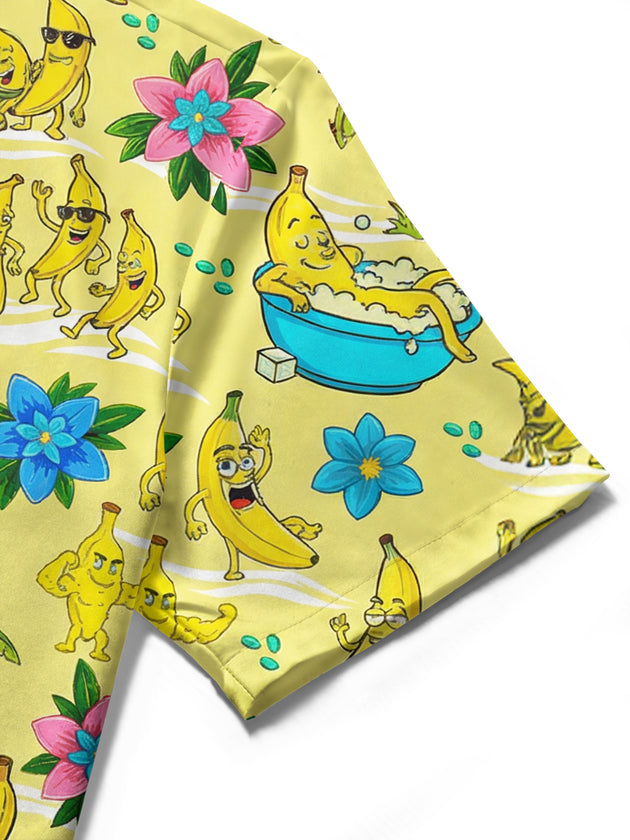 women's Hawaiian shirt close-up short sleeve