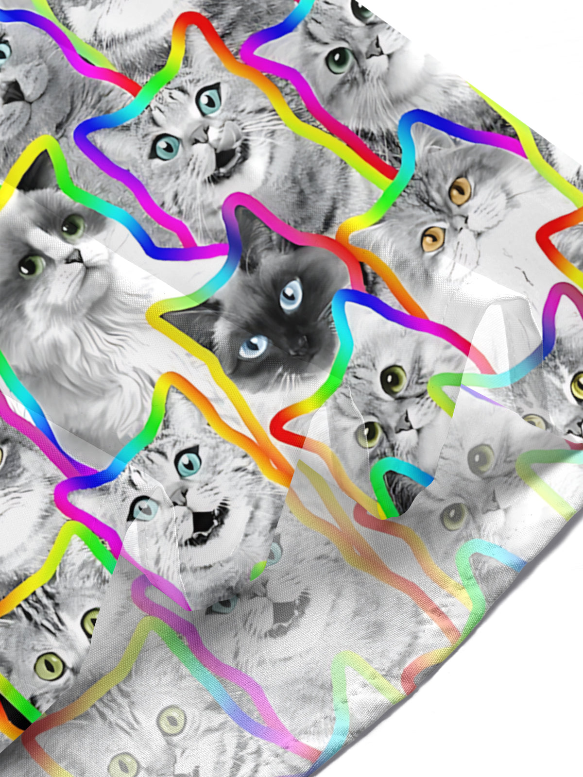 women's cat print shirt summer vacation