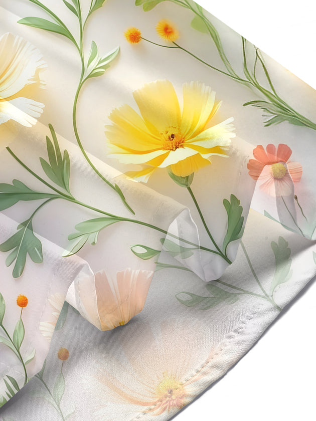 women's colorful floral shirt summer vacation