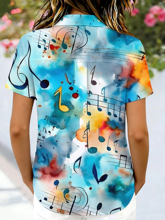 women's tye dye shirt back view