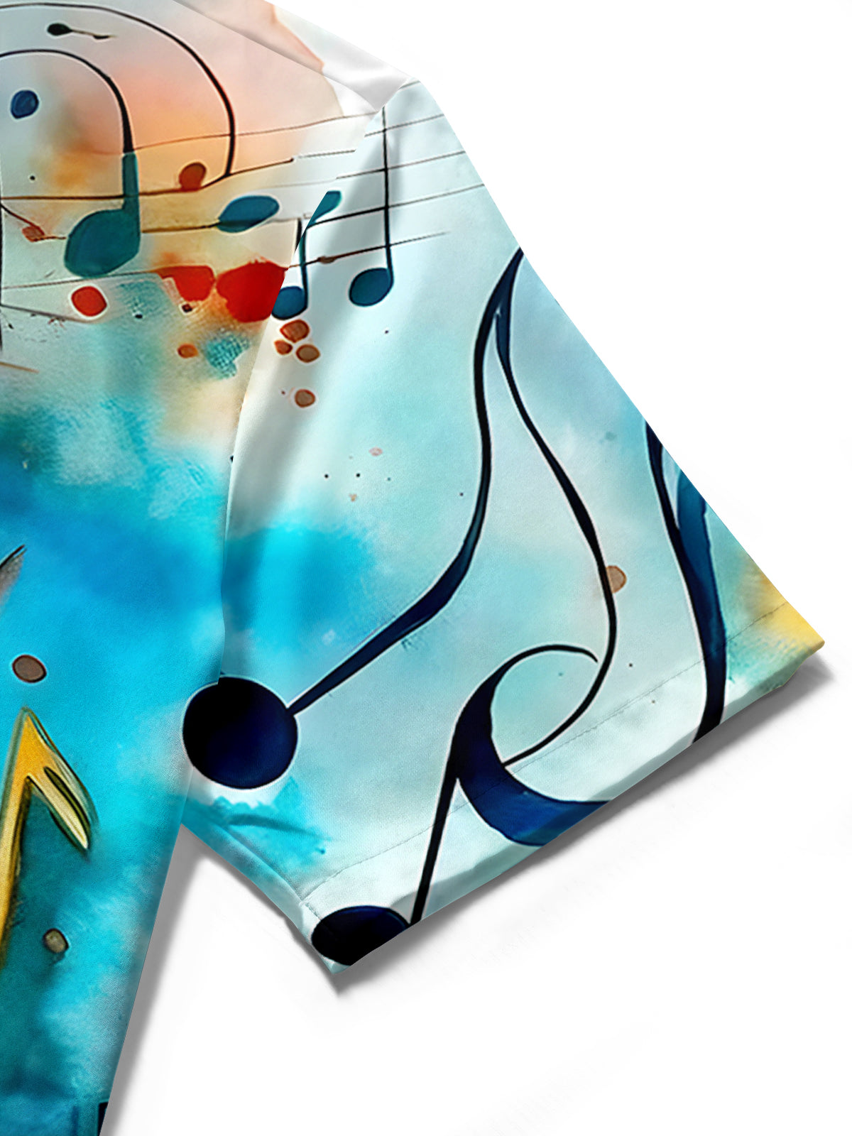 women's tie dye shirt close-up short sleeve