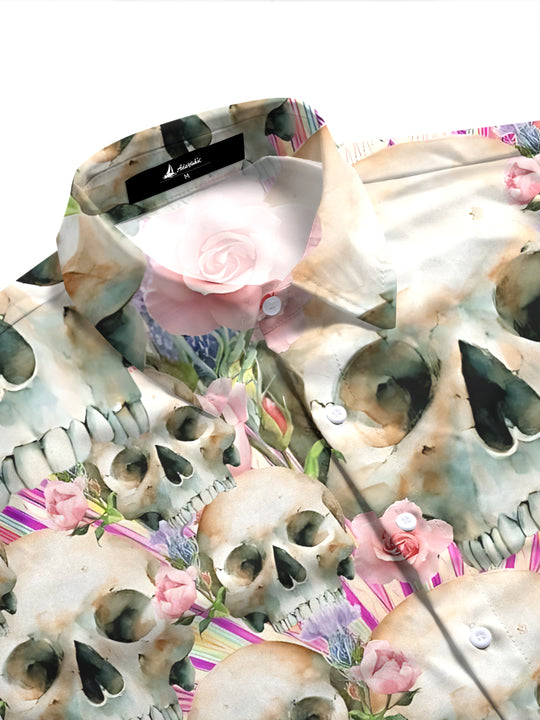 Butterfly Print Women's Short Sleeve Shirts