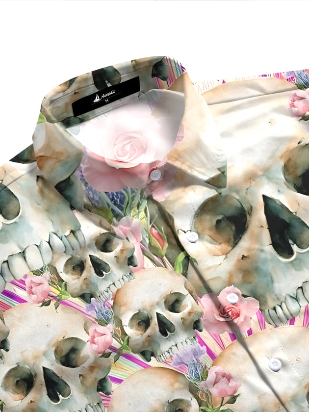 Butterfly Print Women's Short Sleeve Shirts