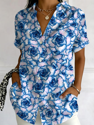 Flower Women's Short Sleeve Shirts