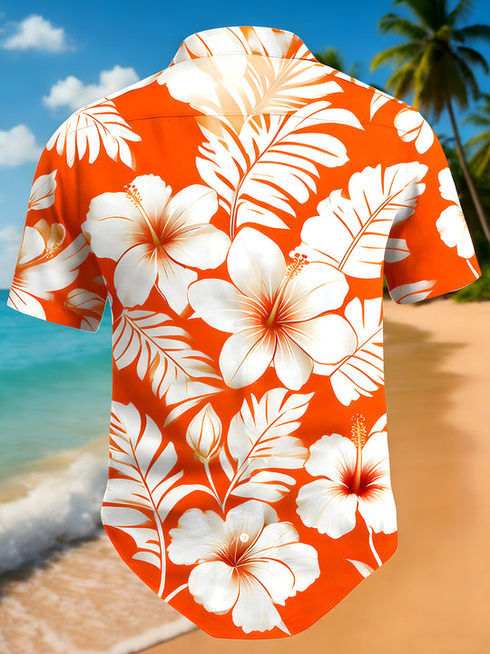 men's aloha shirt back view