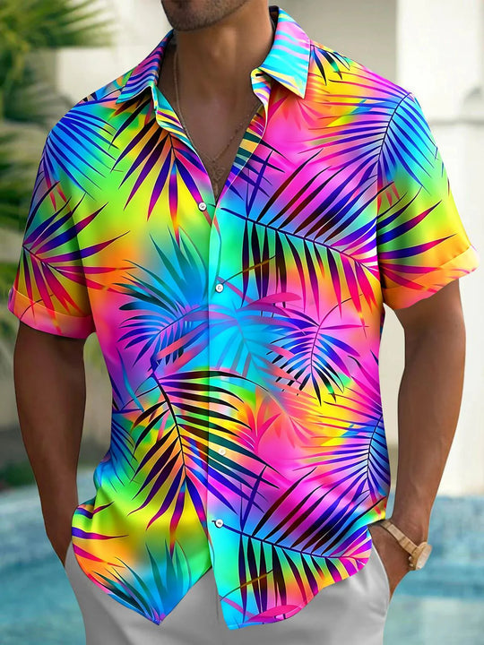 Hawaiian Leaf couple matching tropical Shirt & Dress