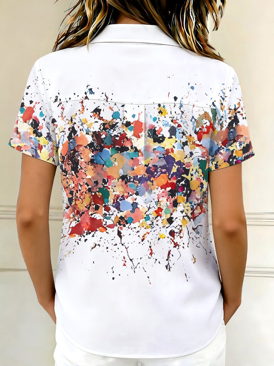 Tie Dye Women's Short Sleeve Shirts