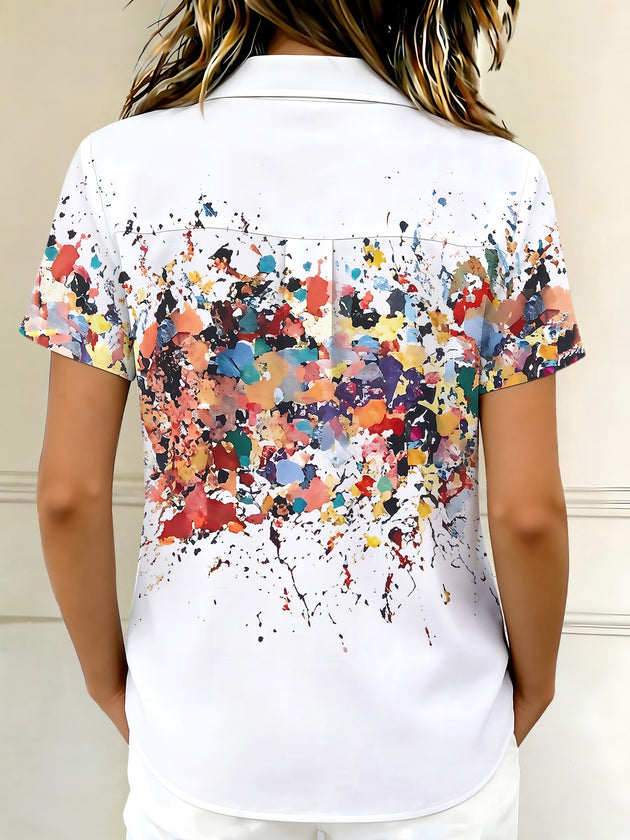 Tie Dye Women's Short Sleeve Shirts