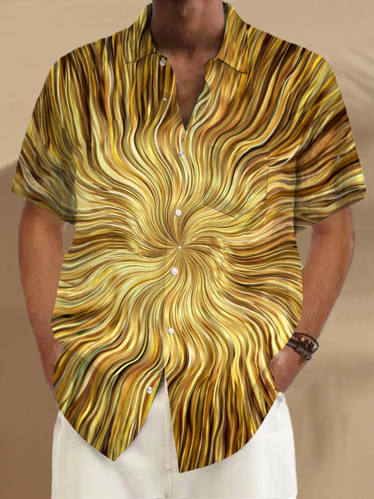 men's patterned sweater shirt front view