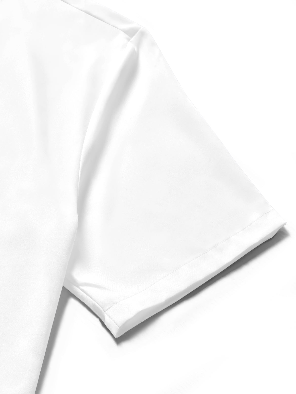 Maple Leaf Print Men's Pocket Short Sleeve Shirts