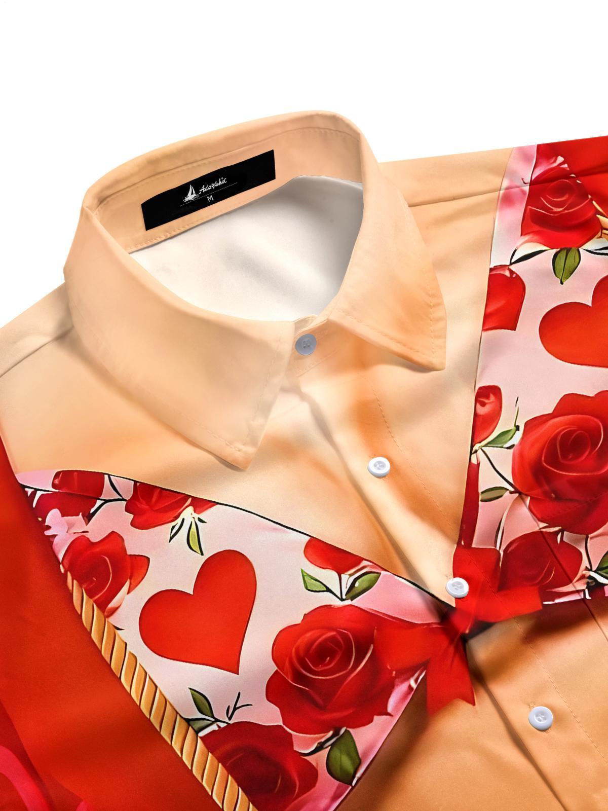 Funny Valentine's Day Costume Men's Pocket Short Sleeve Shirts