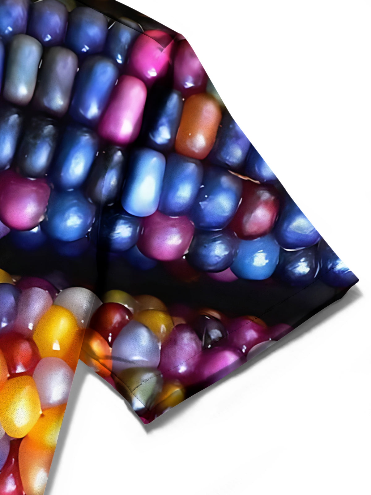 Corn Print Men's Pocket Short Sleeve Shirts