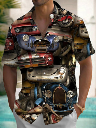men's vintage style shirt front view