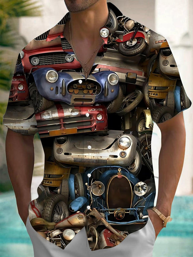 men's vintage style shirt front view