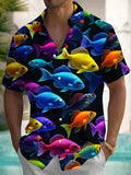 Fish Men's Pocket Short Sleeve Shirts