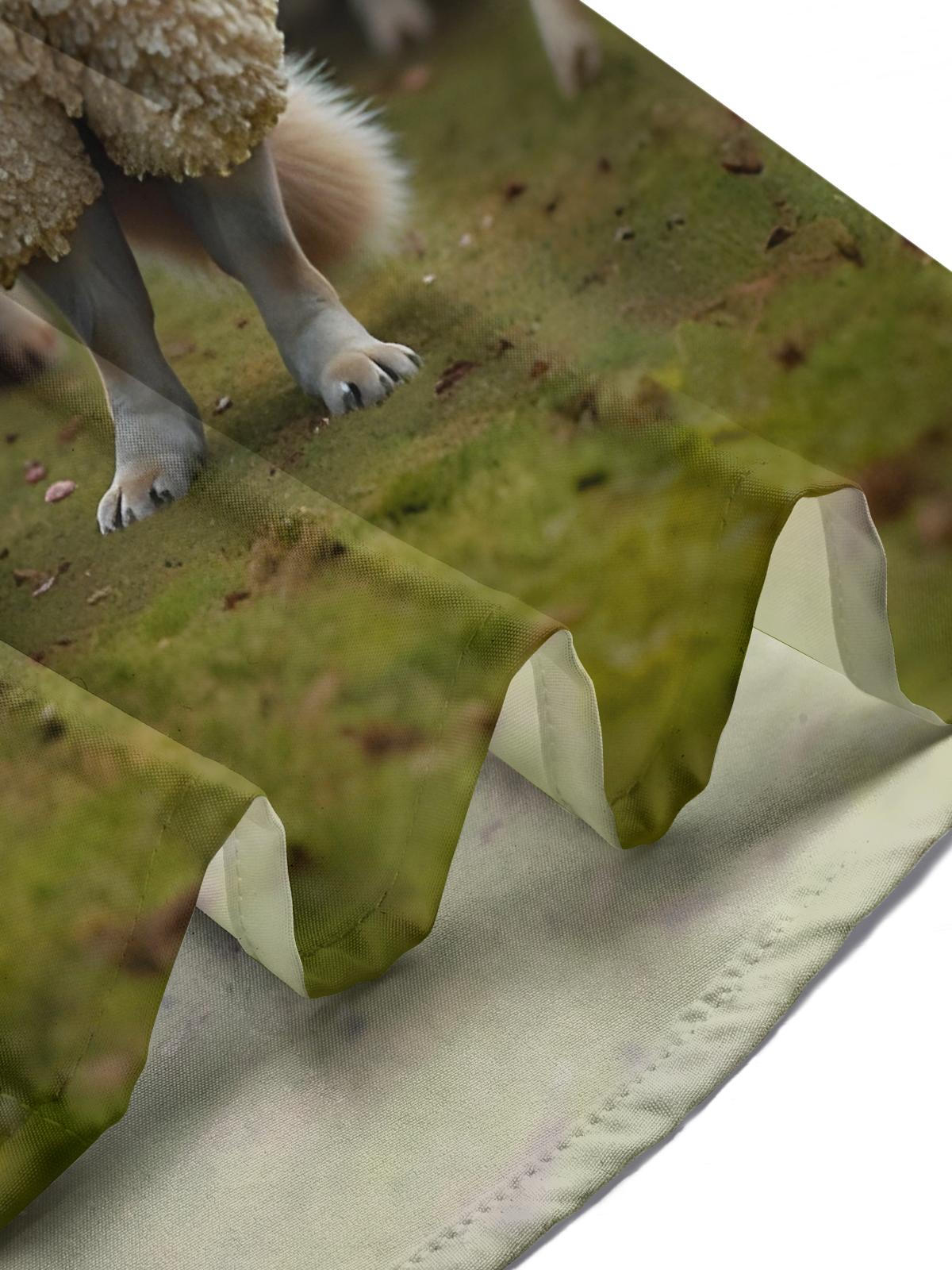 Fun A Wolf In Sheep's Clothing Among A Flock Of Sheep Men's Pocket Long Sleeve Shirts