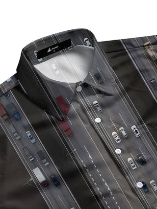 men's short sleeve shirt side view