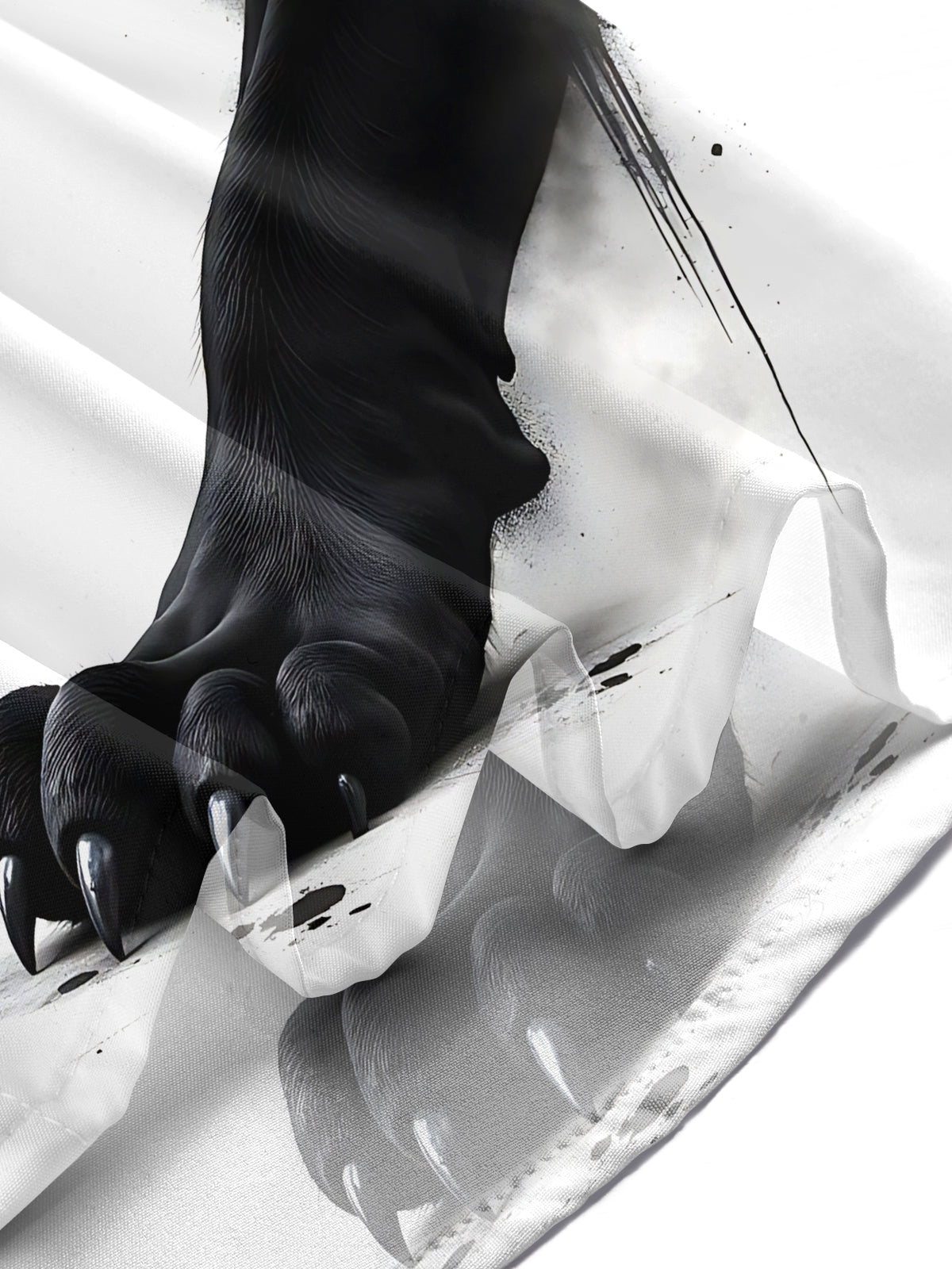 Panther Print Men's Pocket Short Sleeve Shirts