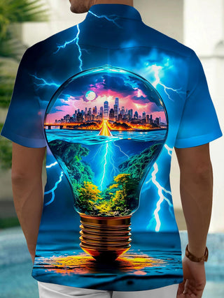 men's pocket shirt back view