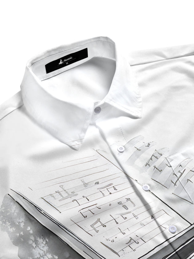 men's short sleeve shirt side view