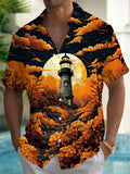 Lighthouse Men's Pocket Short Sleeve Shirts