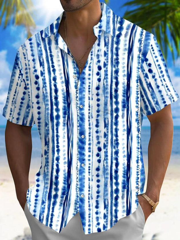 men's patterned sweater shirt front view