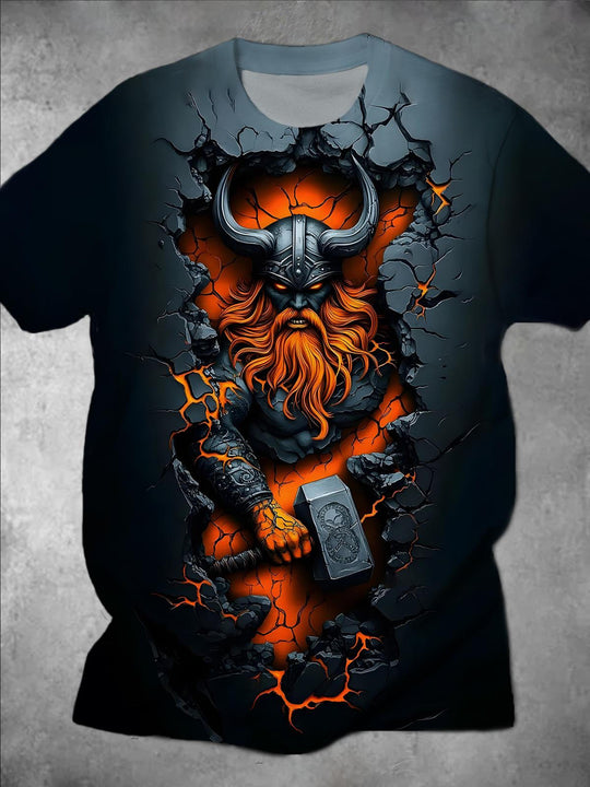 Men's animal short sleeve graphic t-shirt front view