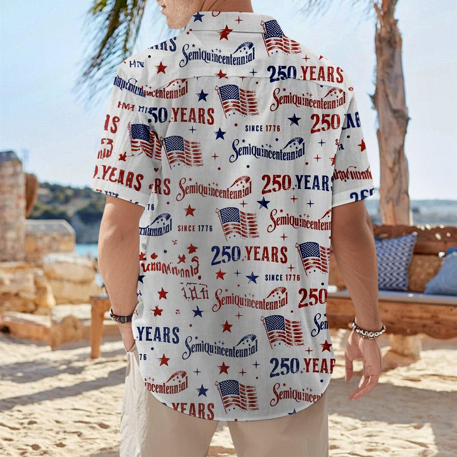 men's casual shirt Independence Day view 33