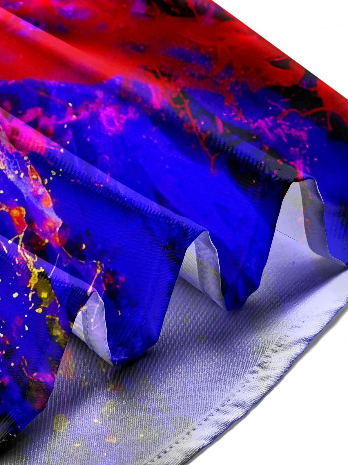 Tie Dye Men's Pocket Short Sleeve Shirts