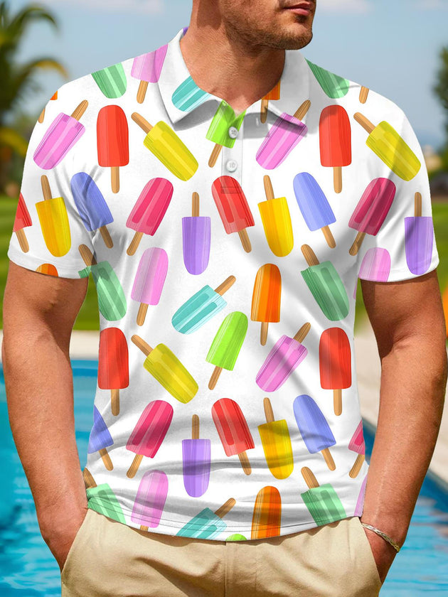 men's Hawaiian shirt front view tropical beach vacation