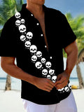 Skull Men's Pocket Short Sleeve Shirts