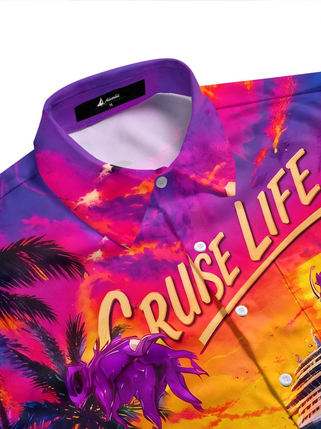 men's tropical shirt side view