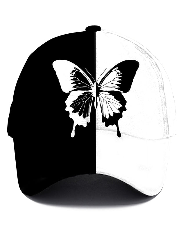 men's butterfly print shirt front view