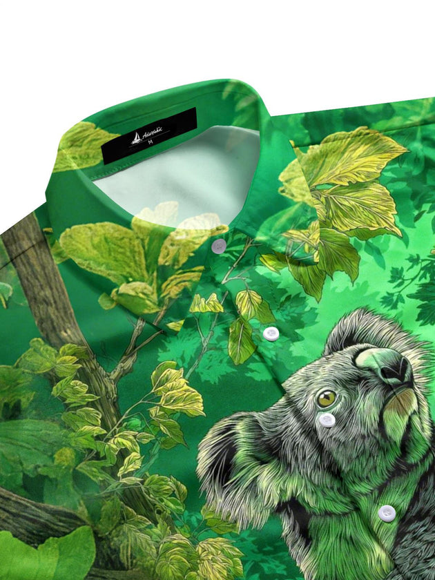 men's short sleeve shirt side view