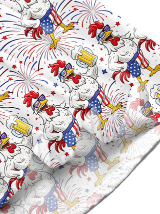 men's American flag print shirt Independence Day