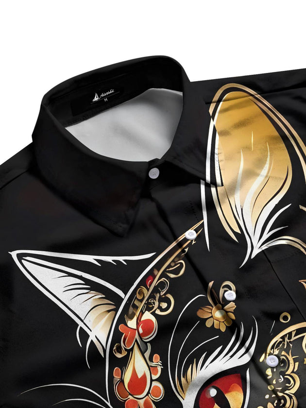 men's botanical shirt side view