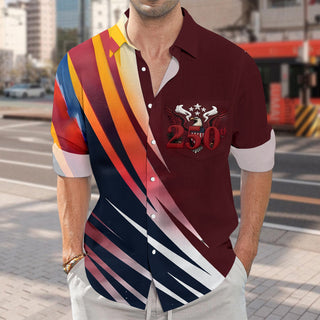 men's button up shirt Independence Day