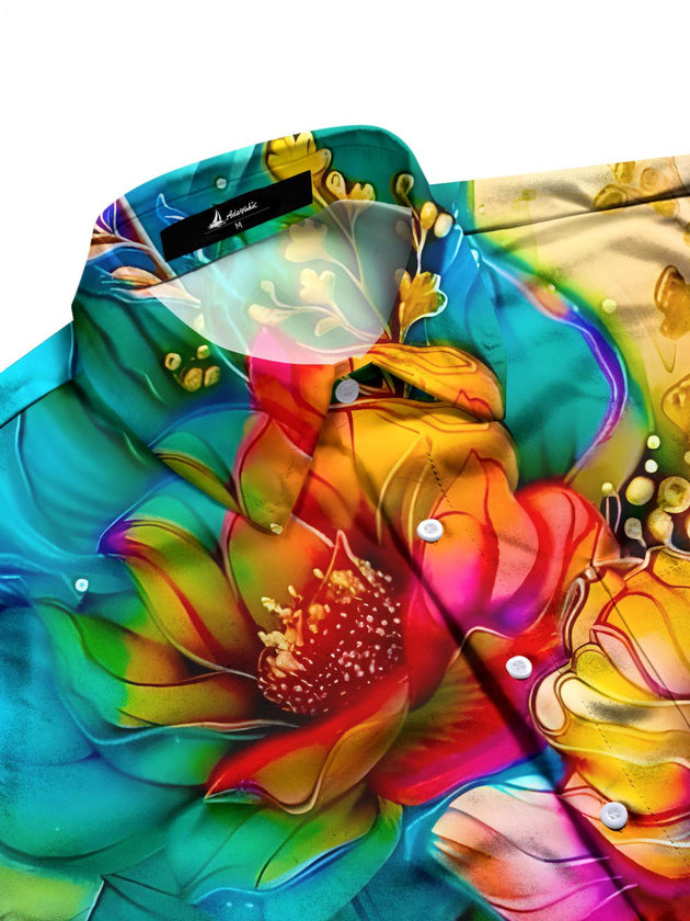 men's short sleeve shirt side view