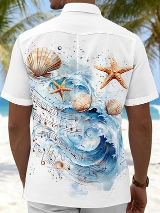 men's band shirt back view