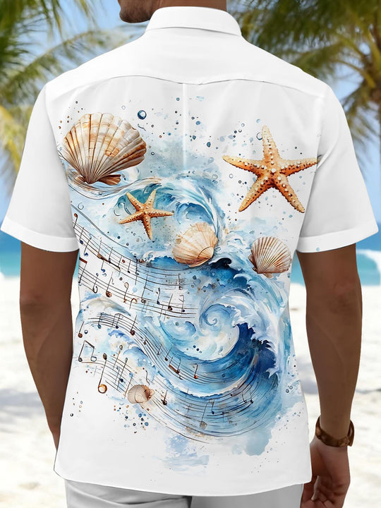 men's band shirt back view