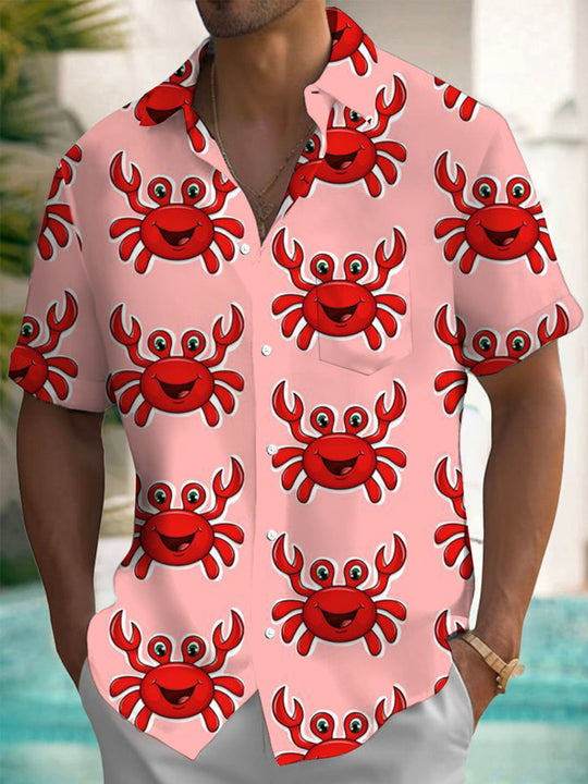 men's patterned sweater shirt front view