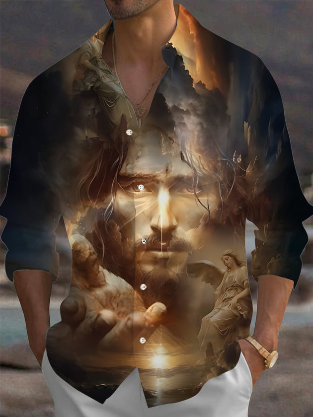 men's shirt front view