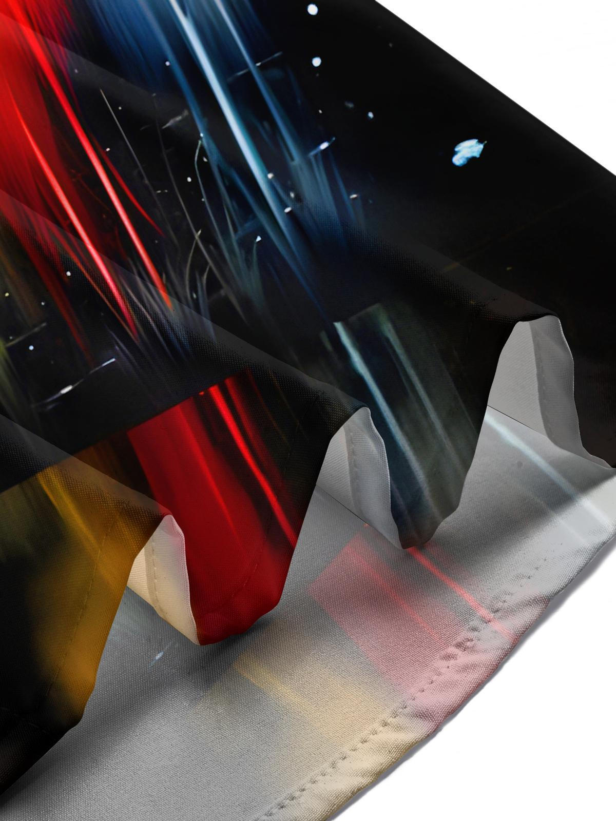 Fun Art Colorful Egret Birds Men's Pocket Short Sleeve Shirts